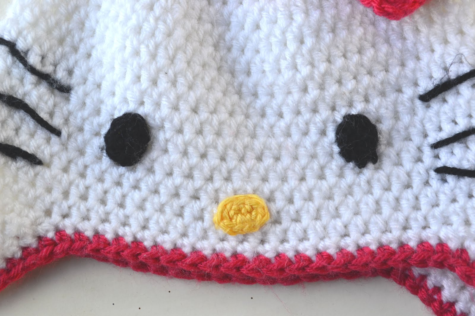 Crochet Hello Kitty Bow Pattern Crochet In Color Hello Kitty Hat Pattern