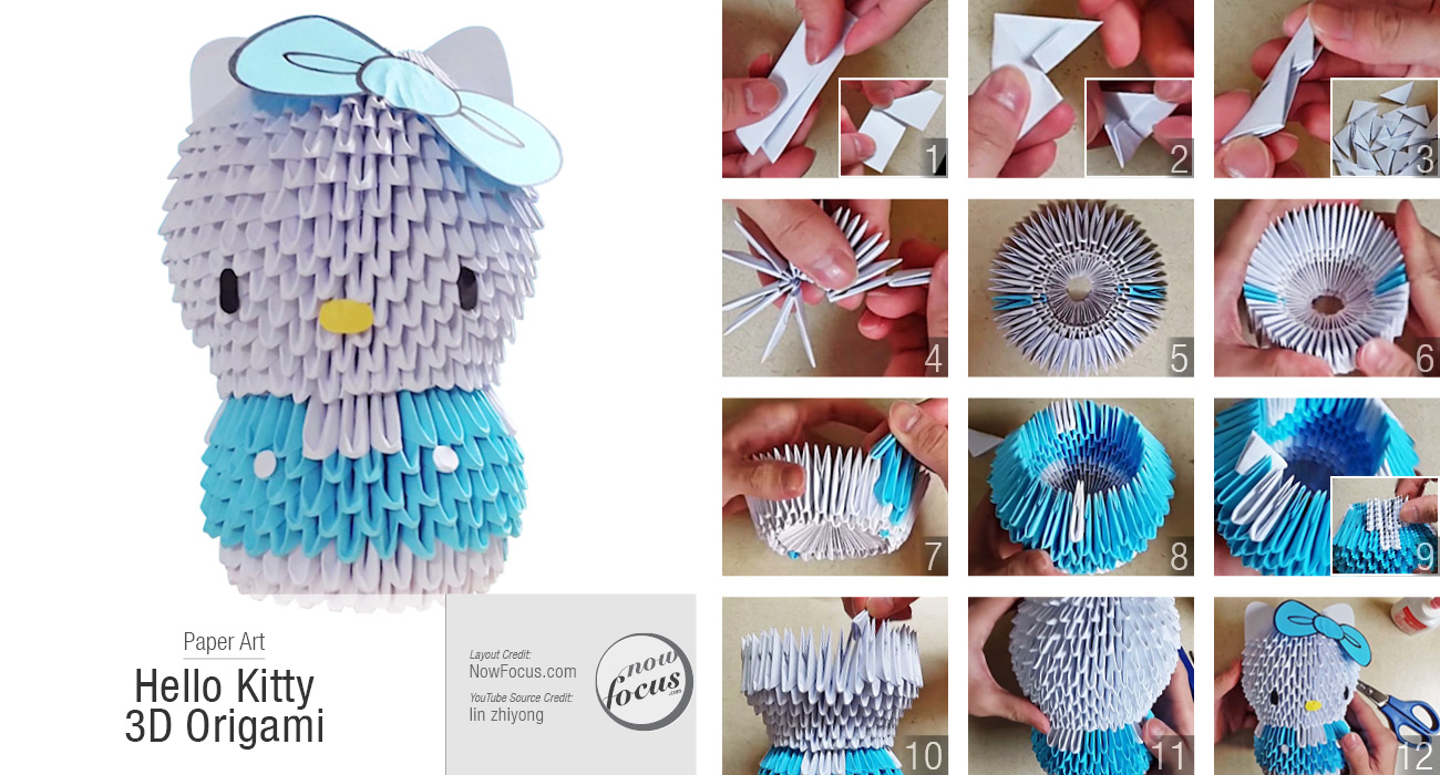 Crochet Hello Kitty Bow Pattern Hello Kitty 3d Origami Now Focus