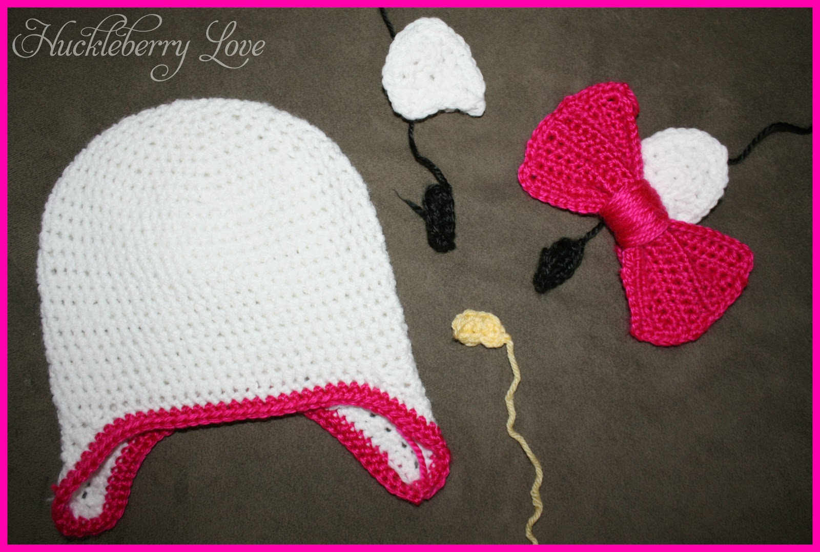 Crochet Hello Kitty Bow Pattern Huckleberry Love Crochet Hello Kitty Hat Tutorial