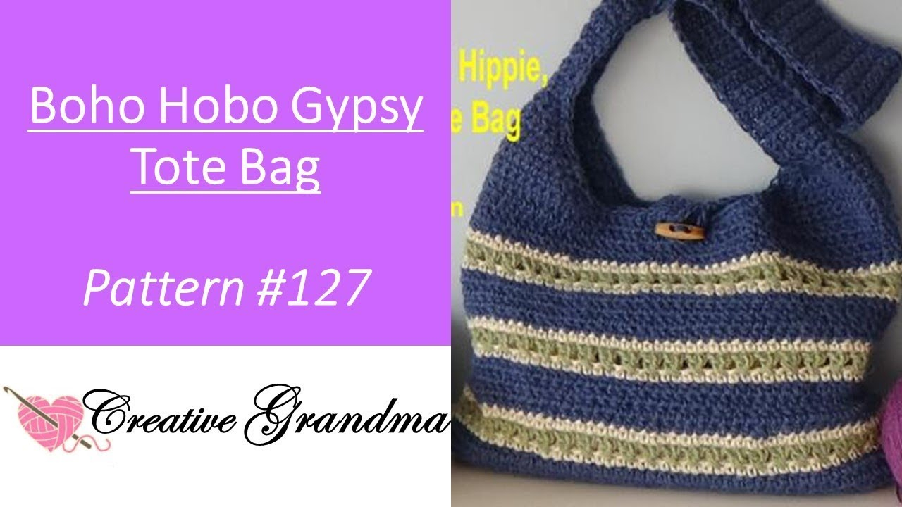 Crochet Hobo Bag Free Pattern Boho Hobo Gypsy Hippie Hemp Market Tote Bag Free Pattern At End