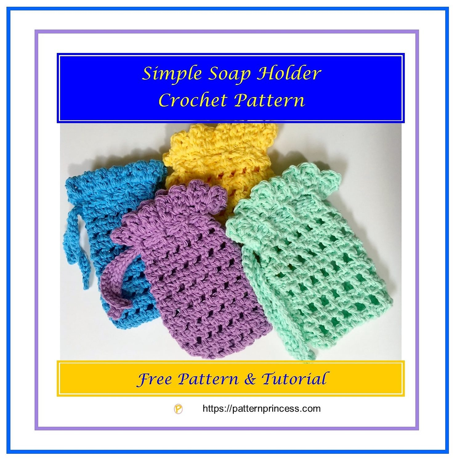 Crochet Holder Pattern Simple Soap Holder Crochet Pattern Pattern Princess