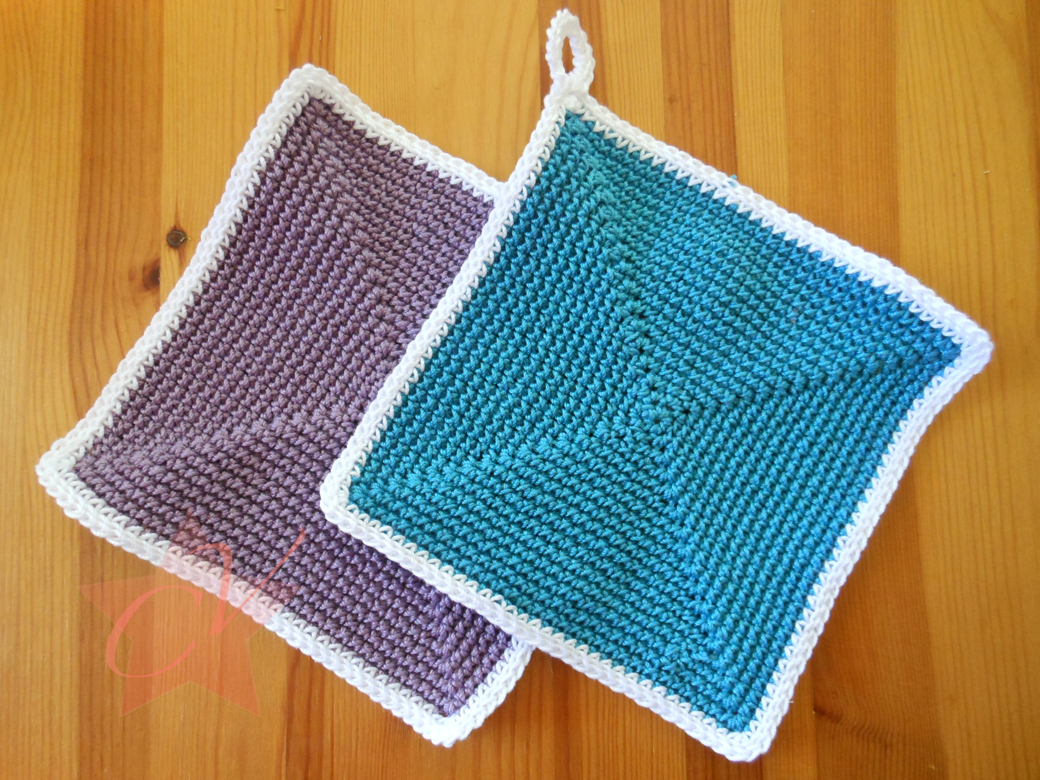 Crochet Holder Pattern Trendy Square Crochet Pot Holder