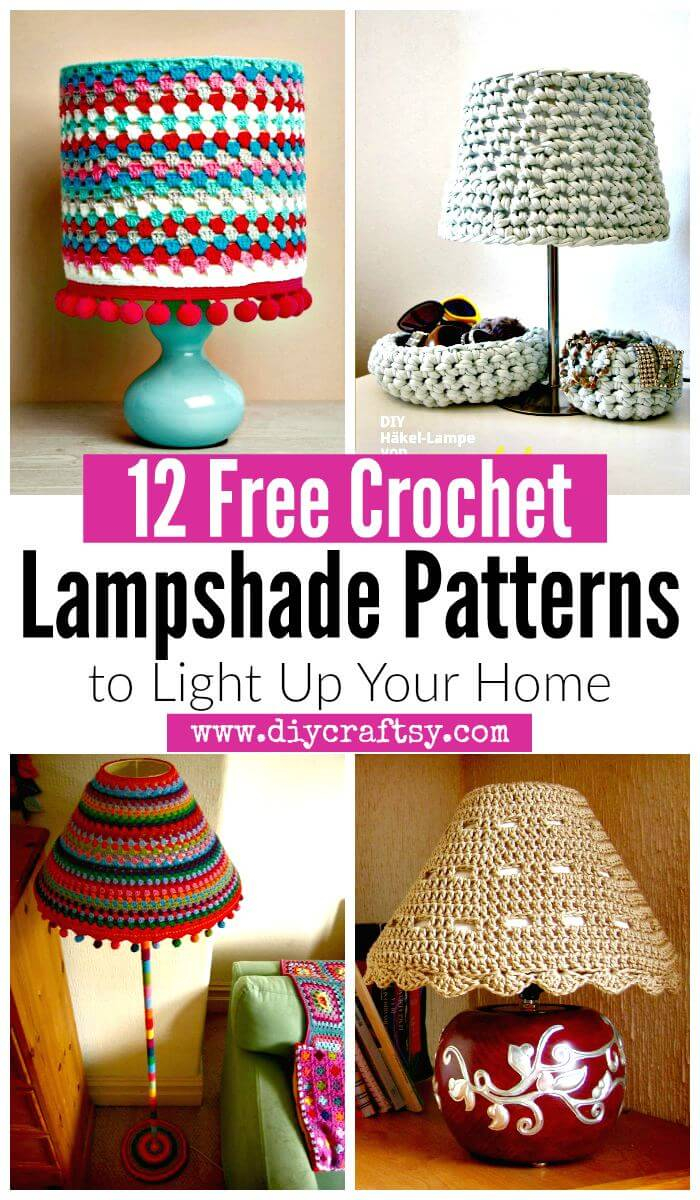 Crochet Home Decor Free Patterns 12 Free Crochet Lampshade Patterns To Light Up Your Home Diy Crafts