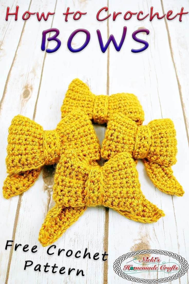 Crochet Home Decor Free Patterns Diy Home Decor Ideas Learn How To Crochet A Bow With One Color