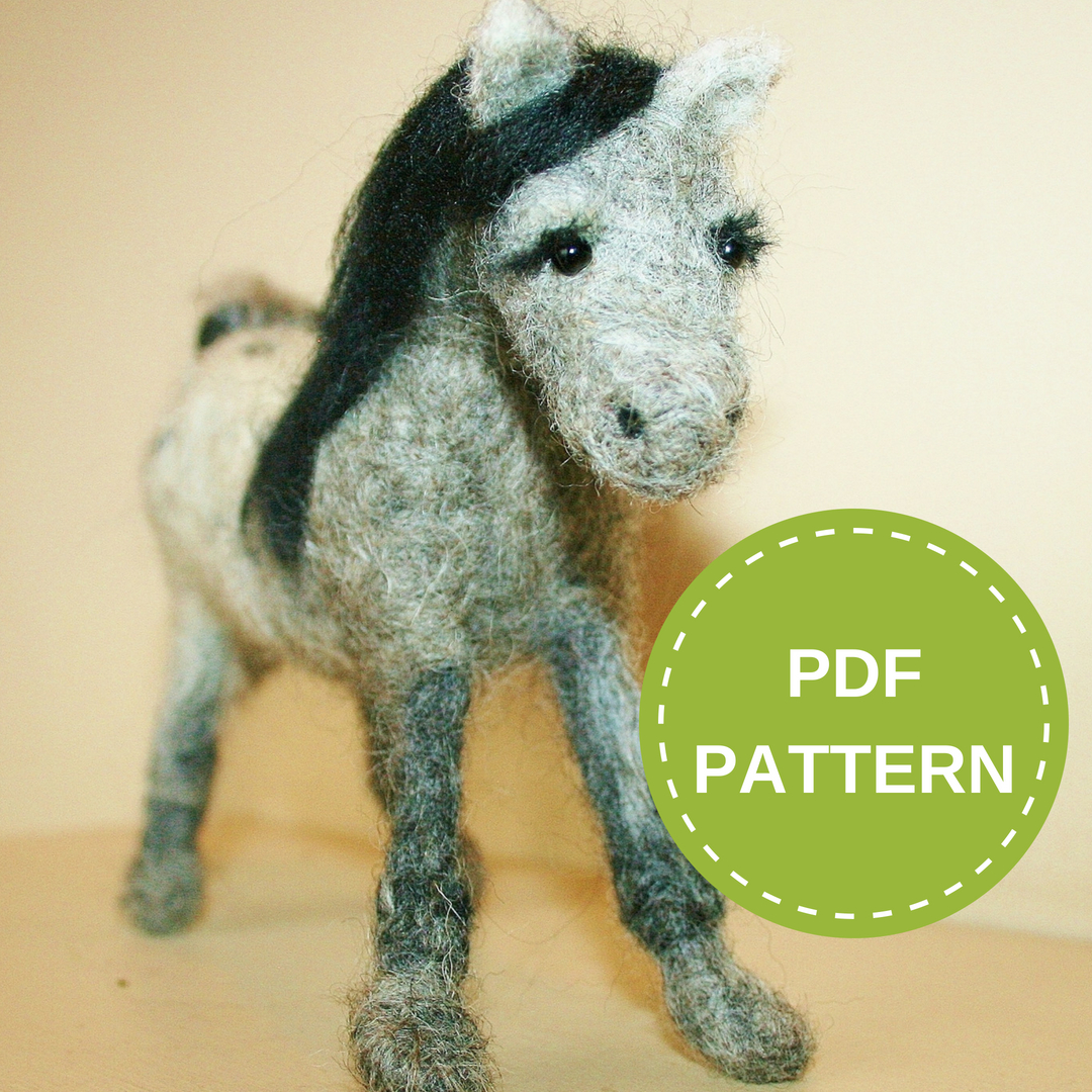 Crochet Horse Pattern Horse Needle Felting Pattern Advanced Needle Felting Tutorial Pdf
