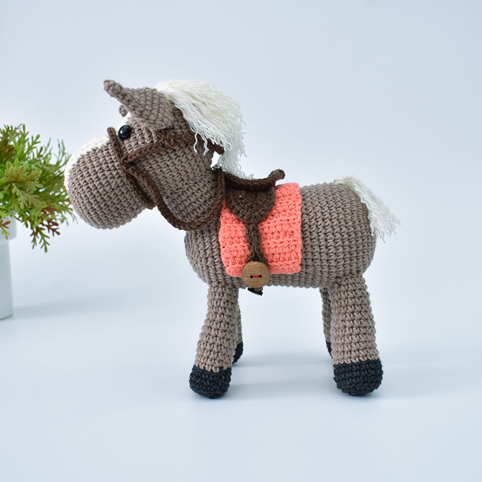 Crochet Horse Pattern Horse Saddle Crochet Animal Handmade Amigurumi Stuffed Toy Doll