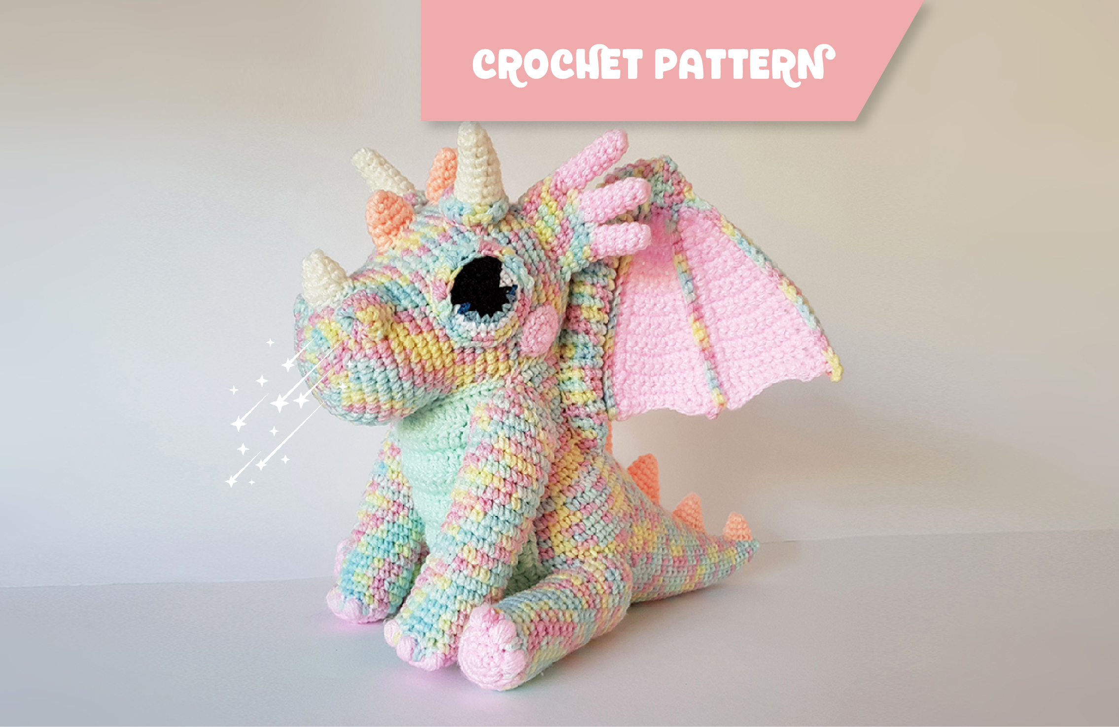 Crochet Horse Pattern Orbit The Dragon Crochet Pattern Projectarian Shop