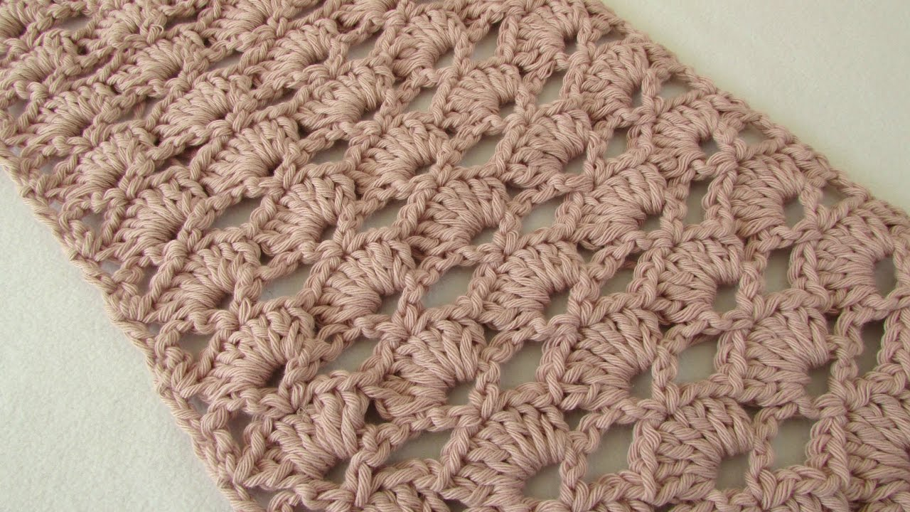 Crochet Lace Patterns How To Crochet An Easy Lace Scarf For Beginners Youtube