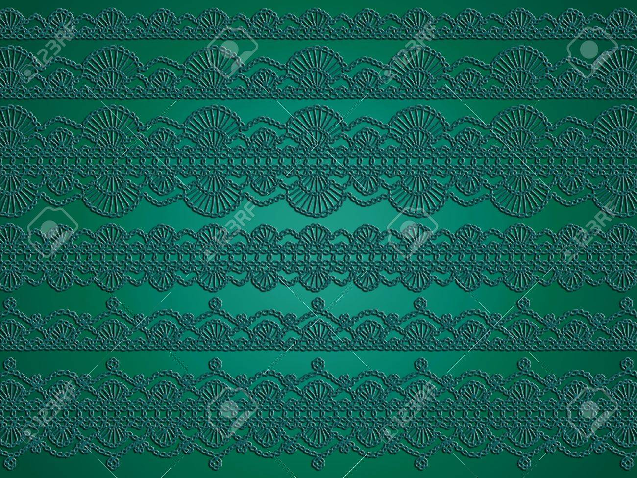 Crochet Lace Patterns Sophisticated Green Wallpaper With Various Crochet Lace Patterns