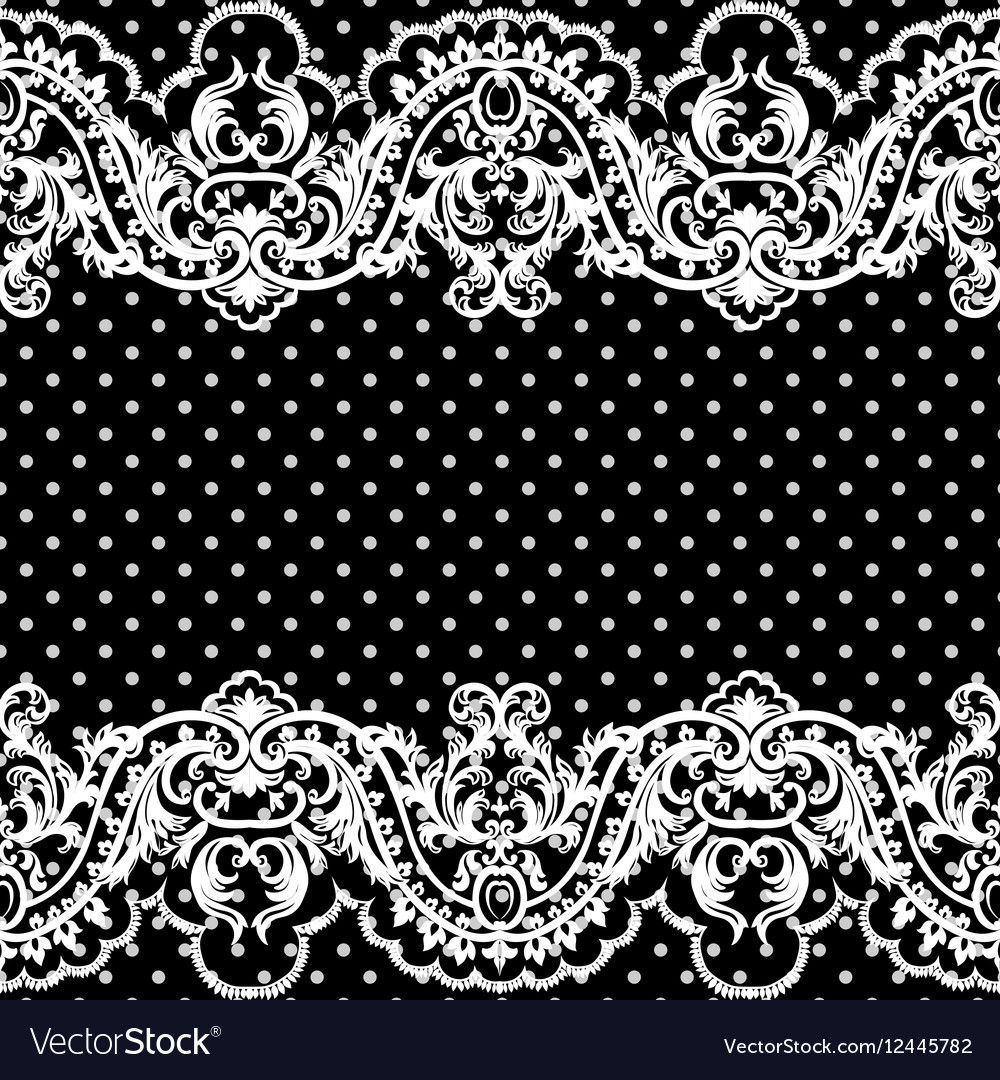 Crochet Lace Patterns White Vintage Lace Crochet Pattern Royalty Free Vector Image