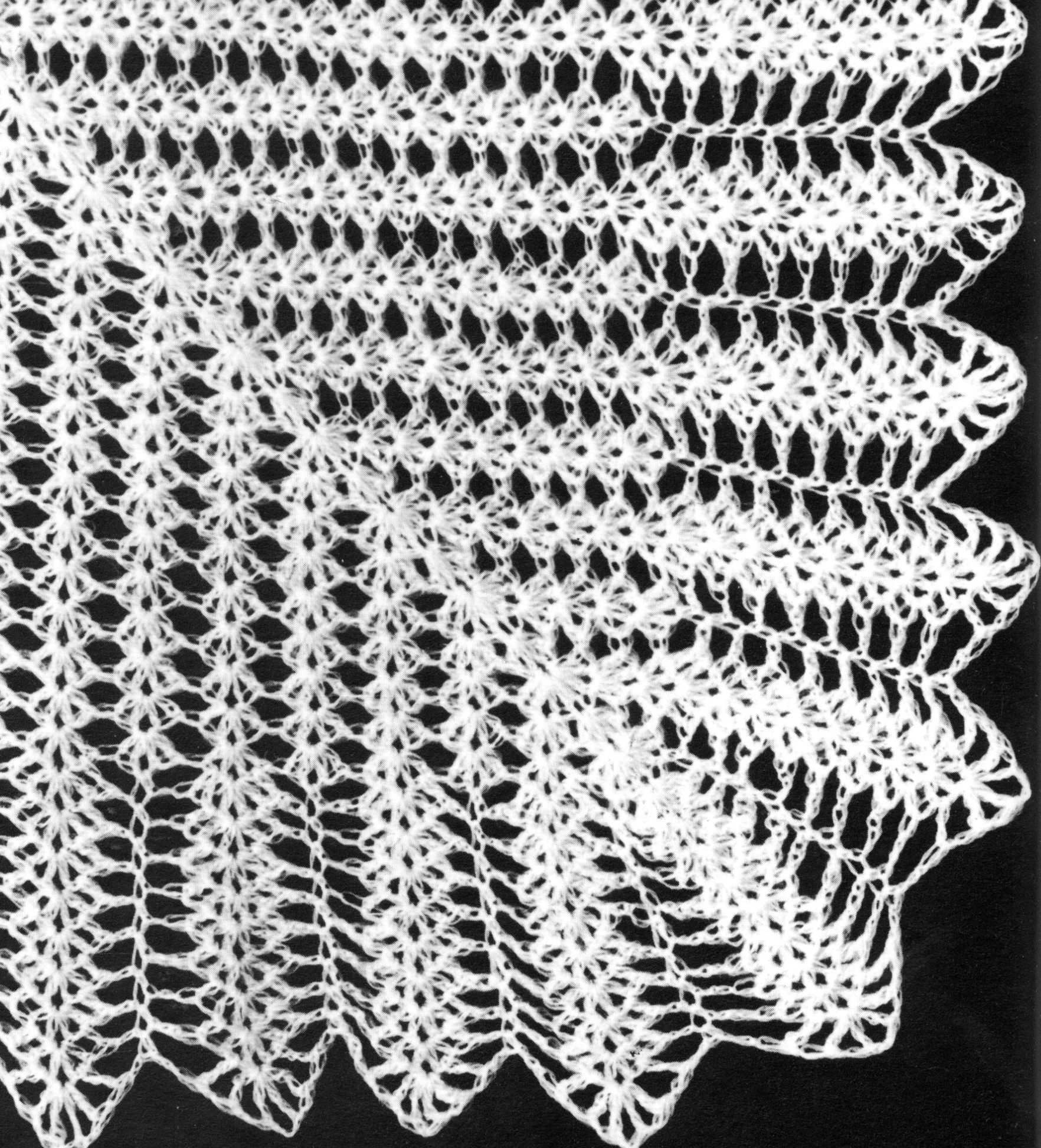 Crochet Lace Shawl Pattern Crochet Lace Pattern Square Shell And Feather Shawl Skeinology