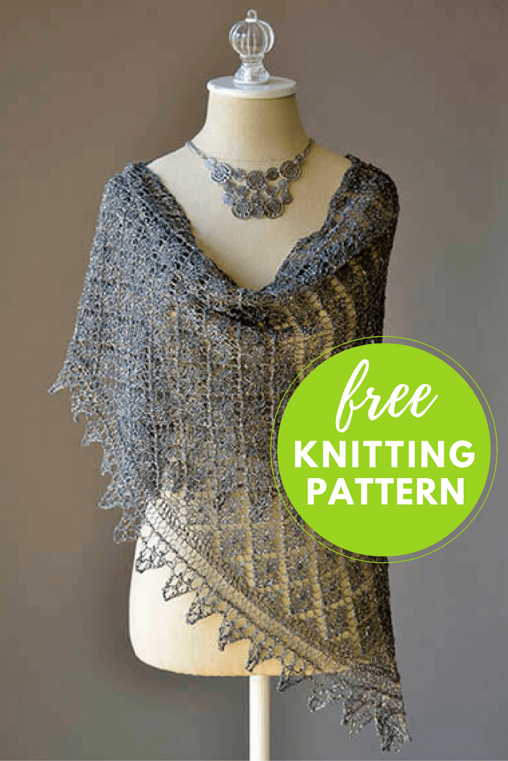 Crochet Lace Shawl Pattern Going Places Shawl Free Knitting Pattern Blognobleknits