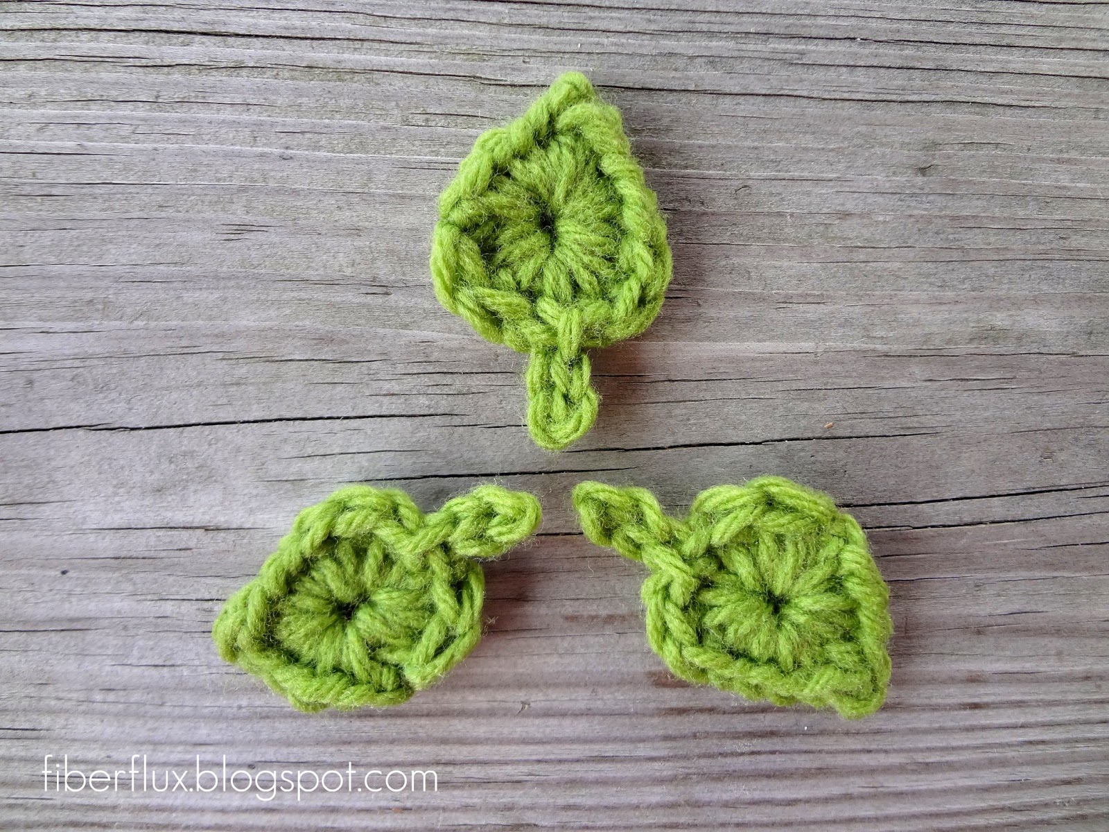 Crochet Leaf Pattern Video Fiber Flux Free Crochet Patternone Round Leaf With Stem