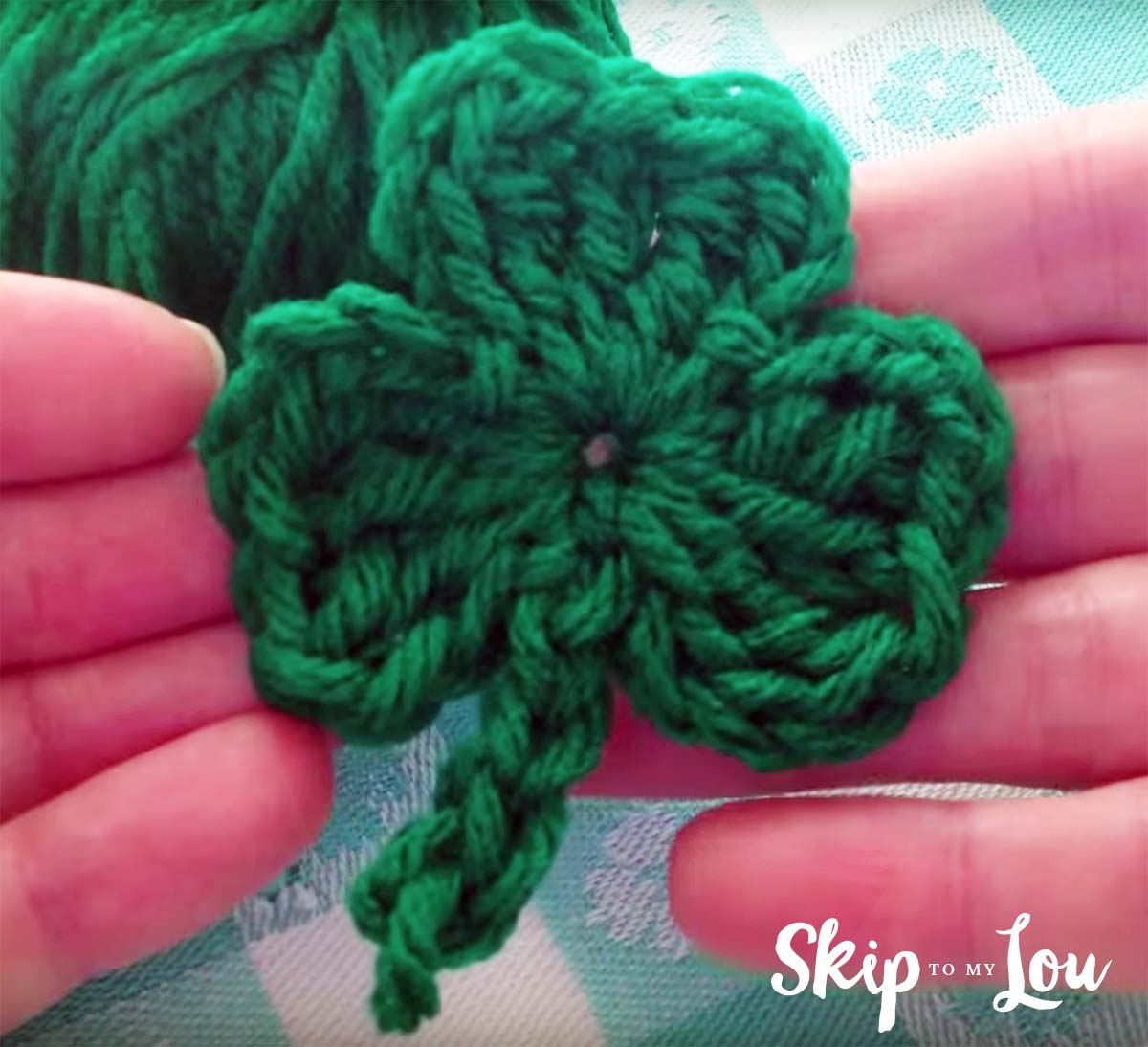 Crochet Leaf Pattern Video Free Crochet Shamrock Pattern With A Video Skip To My Lou