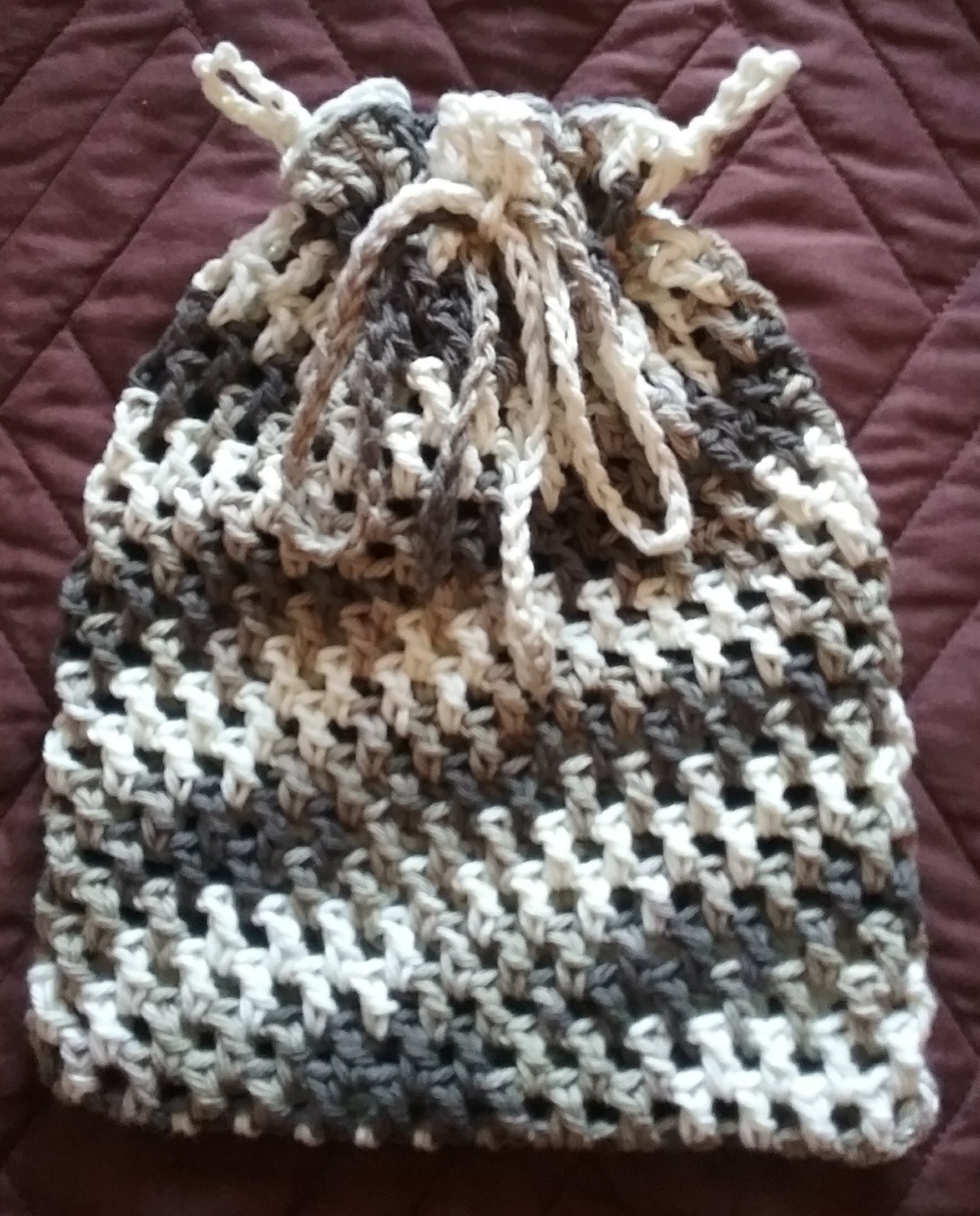 Crochet Lingerie Patterns Multi Purpose Cotton Mesh Bag Free Pattern Crochet On The Brain