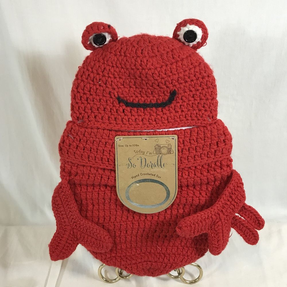 Crochet Lobster Pattern So Dorable Infant Lobster Cocoon Photo Outfit Crochet Newborn