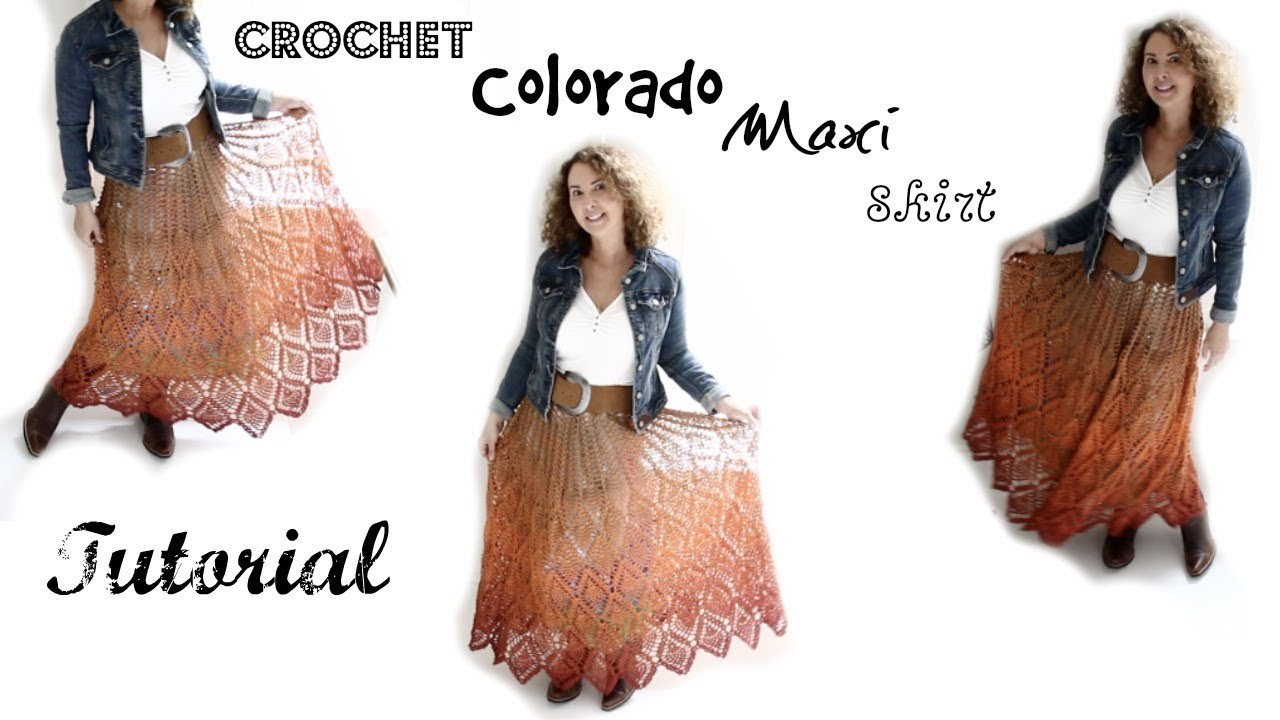 Crochet Maxi Skirt Pattern Colorado Crochet Maxi Skirt Tutorial Youtube