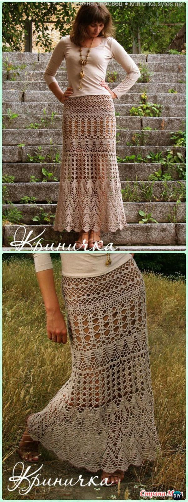 Crochet Maxi Skirt Pattern Crochet Women Skirt Free Patterns Instructions Crochet And