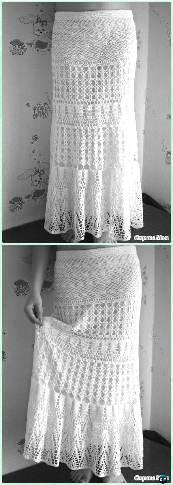 Crochet Maxi Skirt Pattern Crochet Women Skirt Free Patterns Instructions
