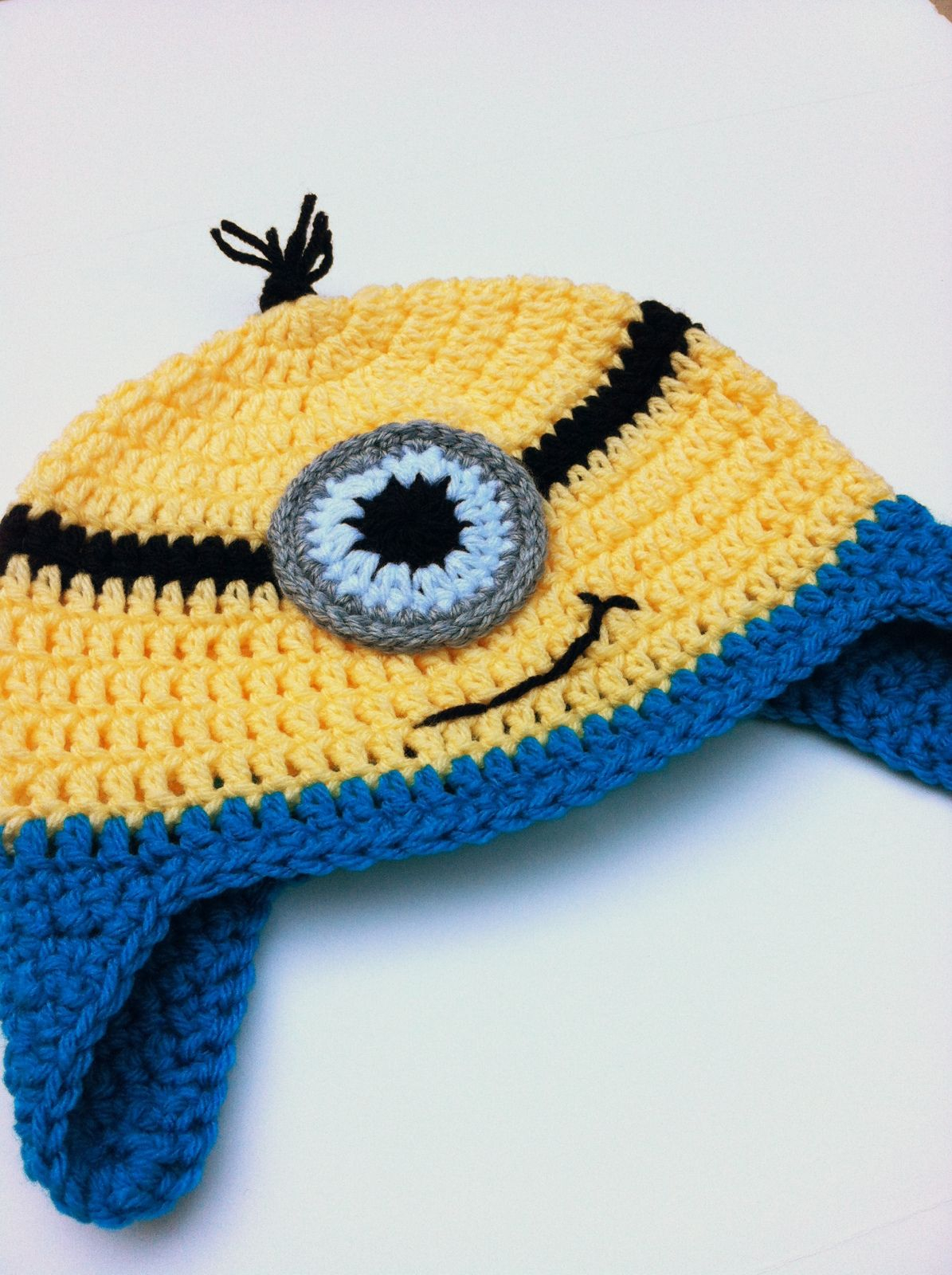 Crochet Minion Hat Pattern Tutorial Crochet Minion Hat For Chase Pinterest Crochet