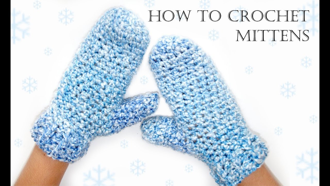 Crochet Mittens Free Pattern How To Crochet Easy Mittens Youtube
