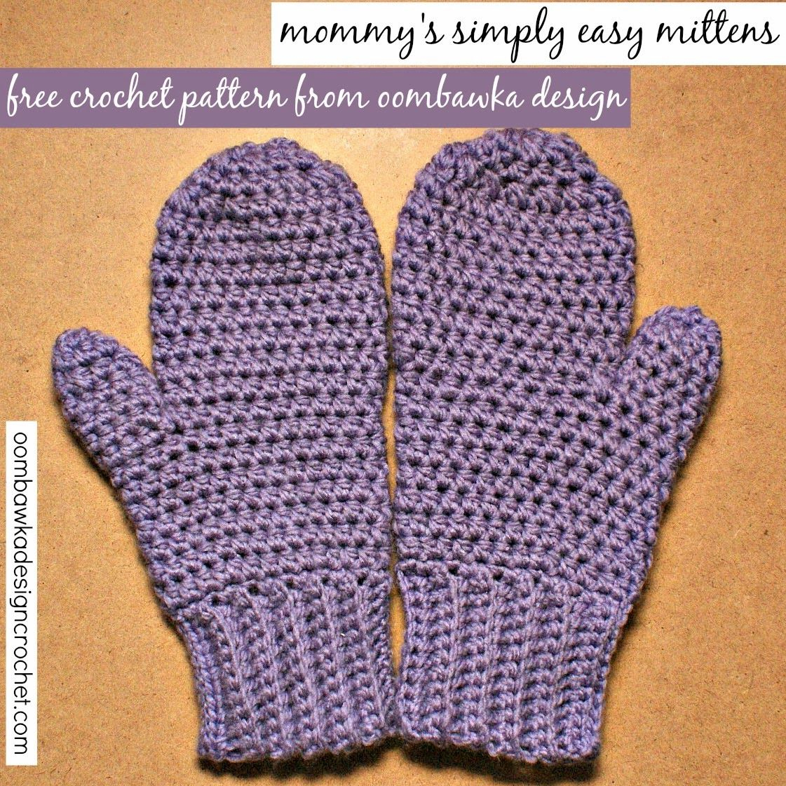 Crochet Mittens Free Pattern Mommys Simply Easy Mittens Crochet Crochet Mittens Crochet