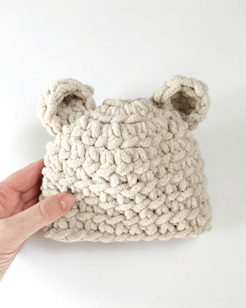 Crochet Newborn Hat Pattern How To Make The Softest Ba Bear Hat Crochet Pattern