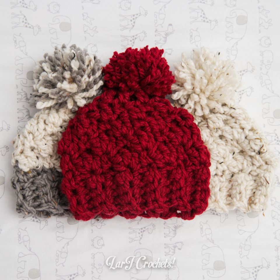 Crochet Newborn Hat Pattern Larj Crochets My New Favorite Thing Chunky Newborn Hats