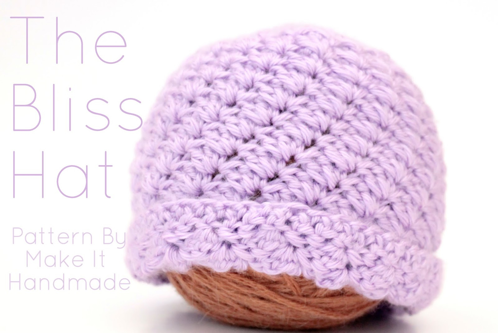 Crochet Newborn Hat Pattern Make It Handmade The Bliss Hat Free Crochet Pattern
