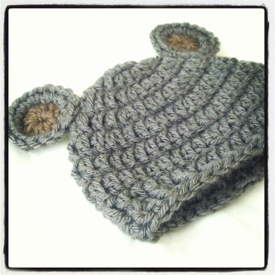 Crochet Newborn Hat Pattern Newborn Bear Hat Crochet Pattern Crochet Ba Bear Hat