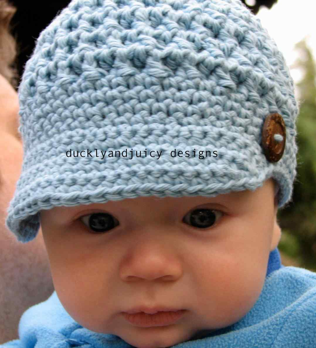 Crochet Newborn Newsboy Hat Pattern Free Crochet Ba Hat Pattern With Brim Uraya