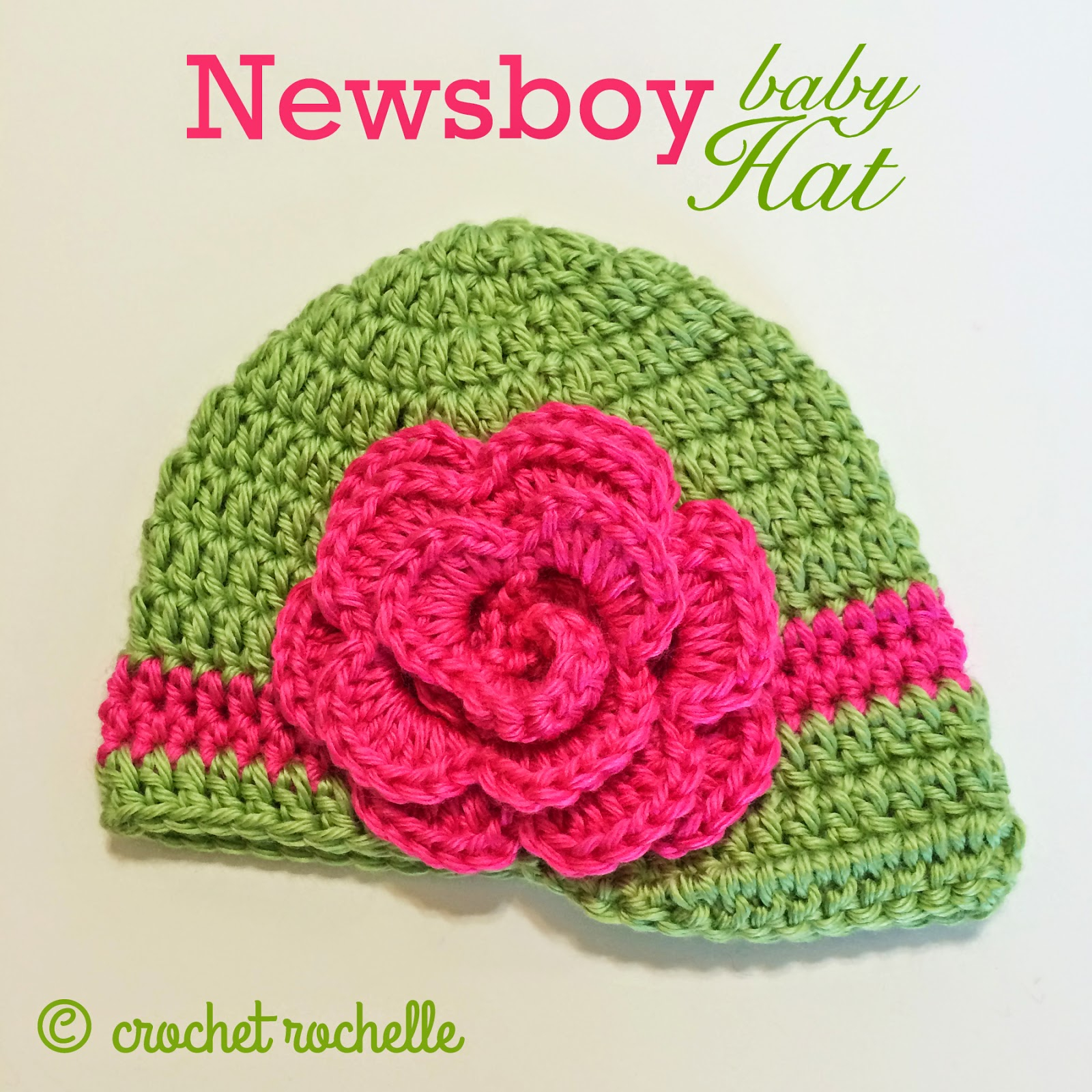 Crochet Newborn Newsboy Hat Pattern Free Crochet Rochelle Newsboy Ba Hat Pattern