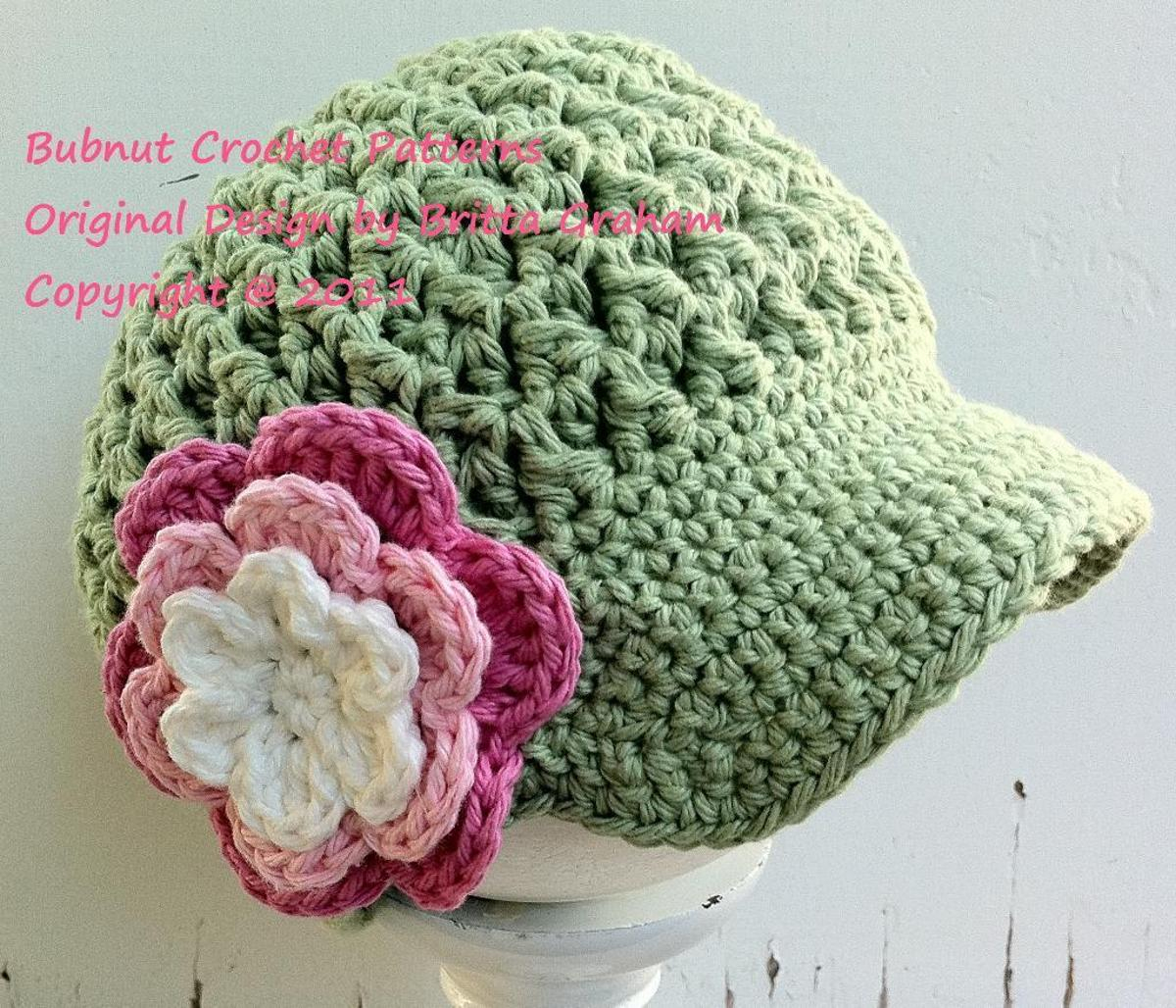 Crochet Newborn Newsboy Hat Pattern Free Textured Newsboy Crochet Hat Bluprint