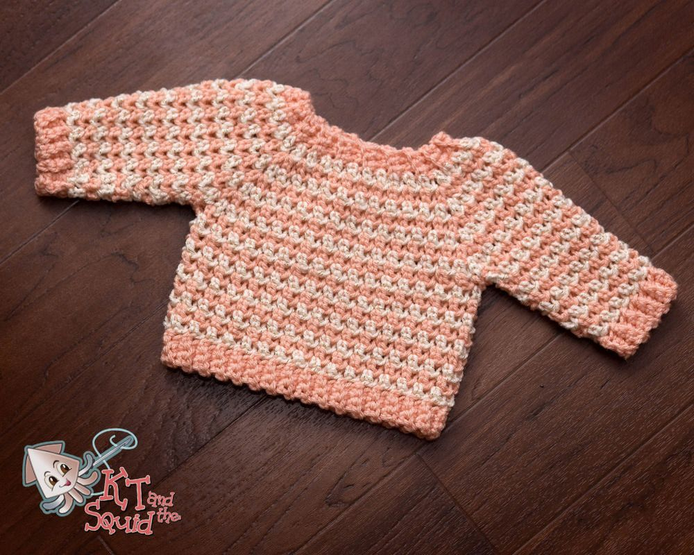 Crochet Newborn Sweater Pattern Striped Newborn Crochet Sweater Pattern Crochet Crochet Crochet
