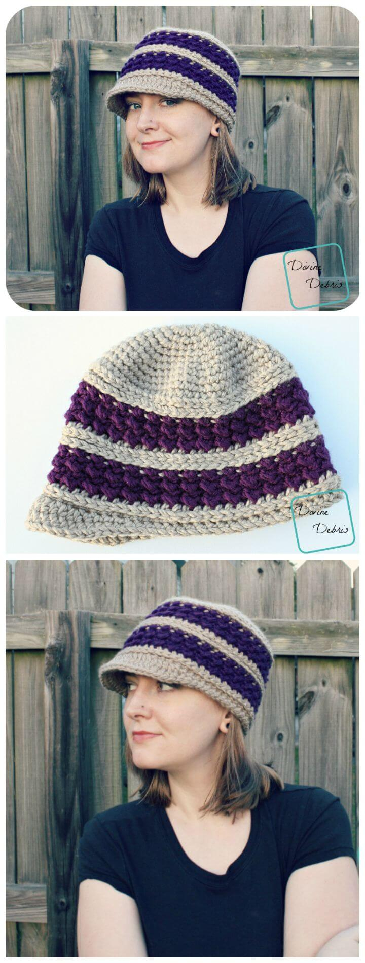 Crochet Newsboy Hat Pattern Free 15 Free Crochet Newsboy Hat Patterns Diy Crafts