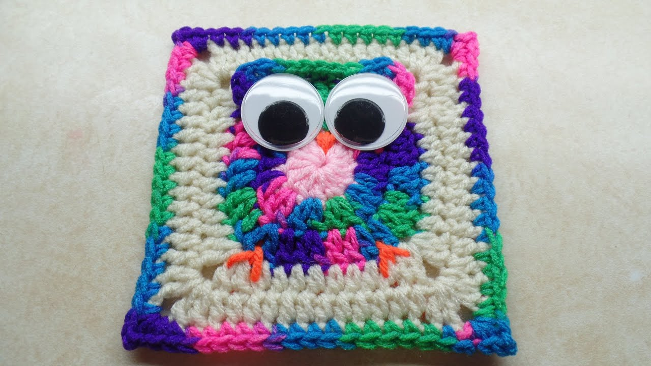 Crochet Owl Pattern Crochet How To Crochet Easy Owl Granny Square Tutorial 243 Learn