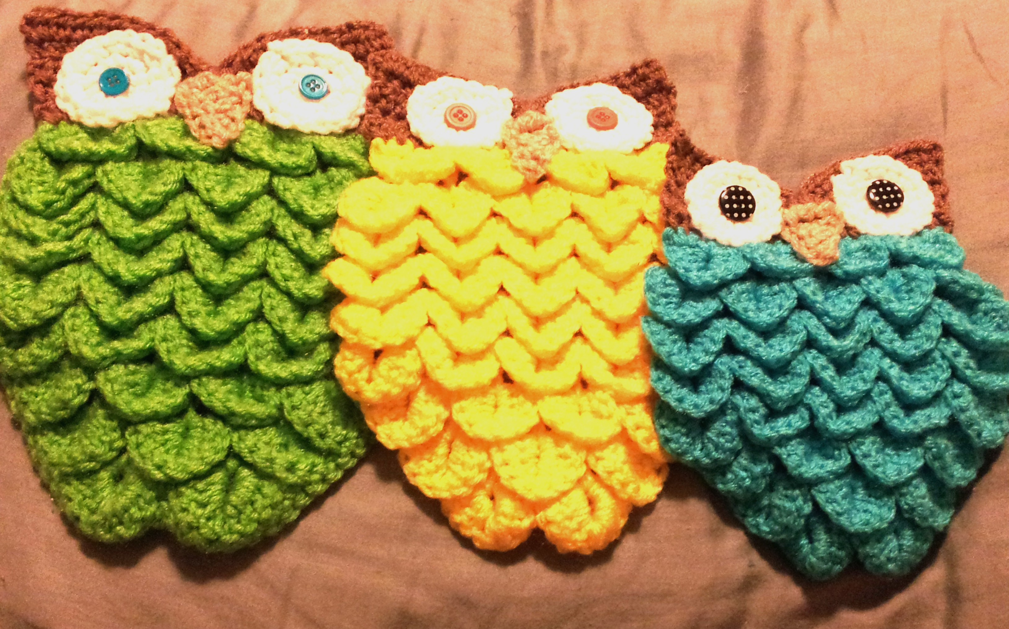 Crochet Owl Pattern Crocodile Stitch Owl With Pattern Thats Knotty