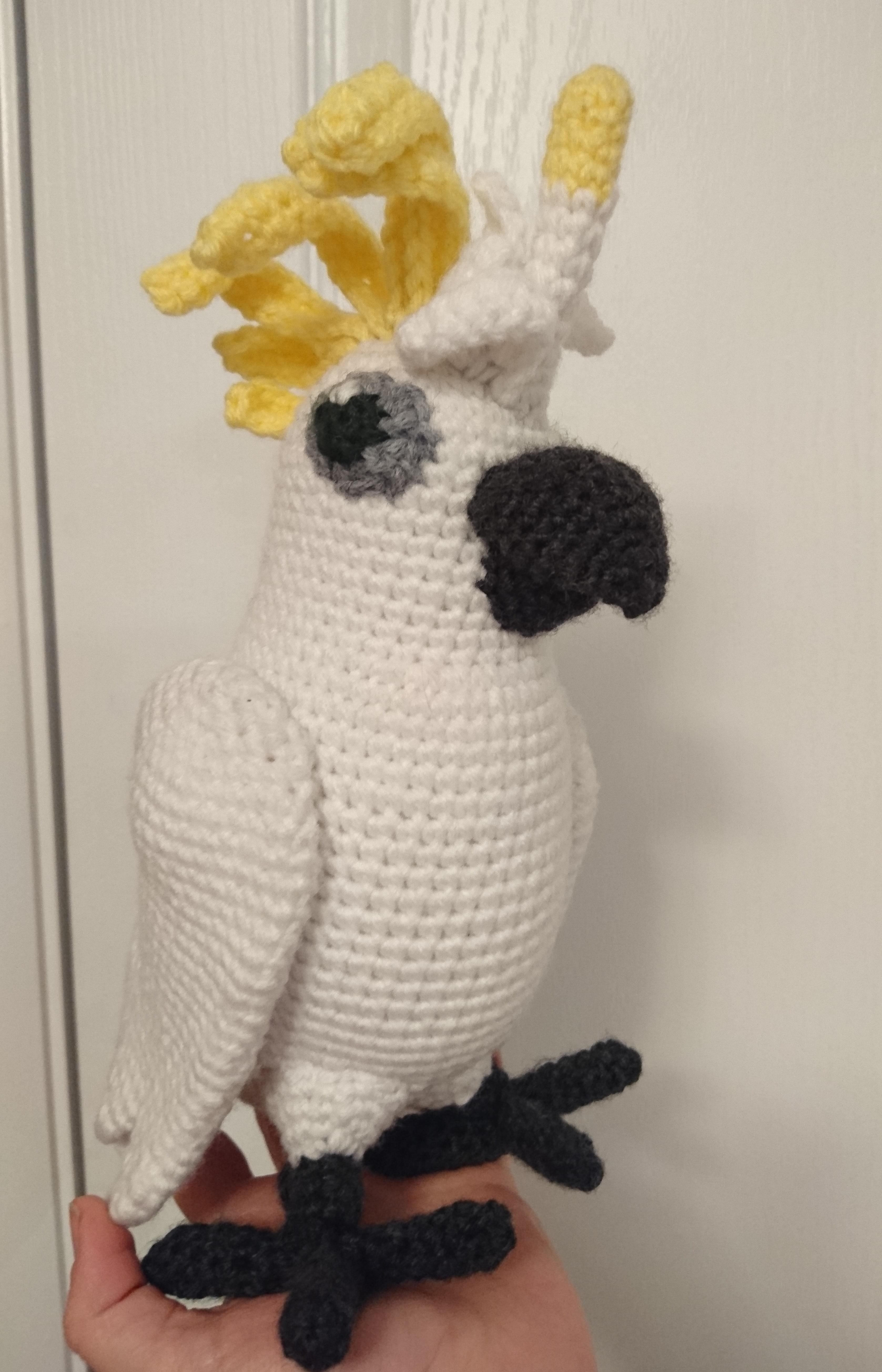 Crochet Parrot Pattern Crochet Parrot Cockatoo Used Pattern From Internet For A Base