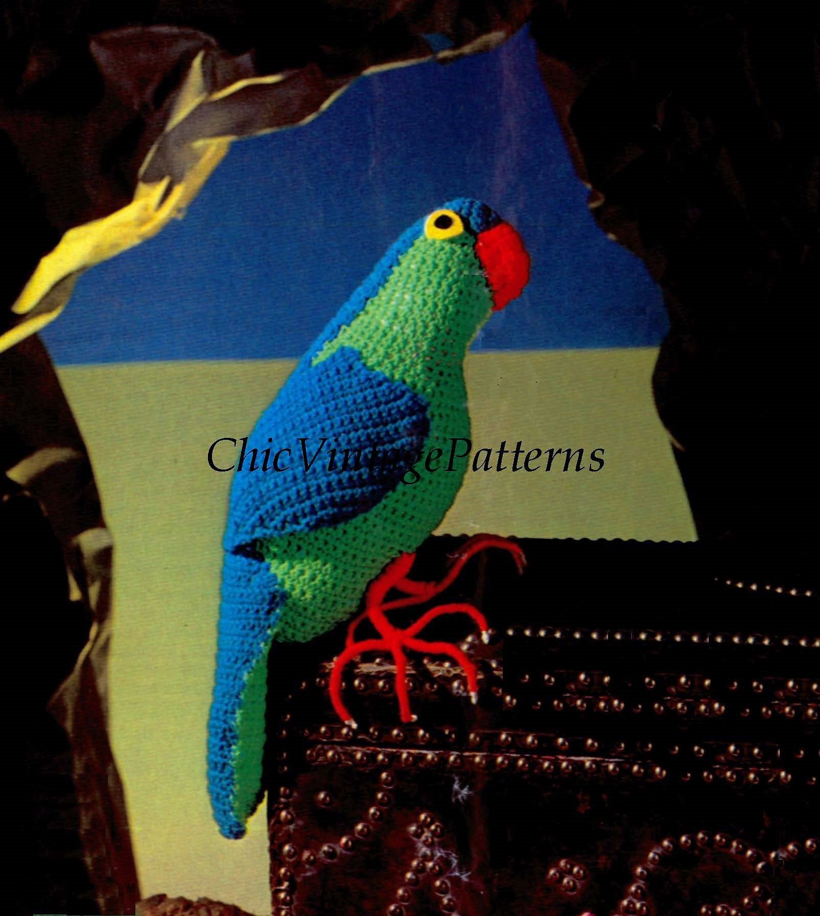 Crochet Parrot Pattern Crochet Parrot Instant Download Pattern Toy Parrot Etsy