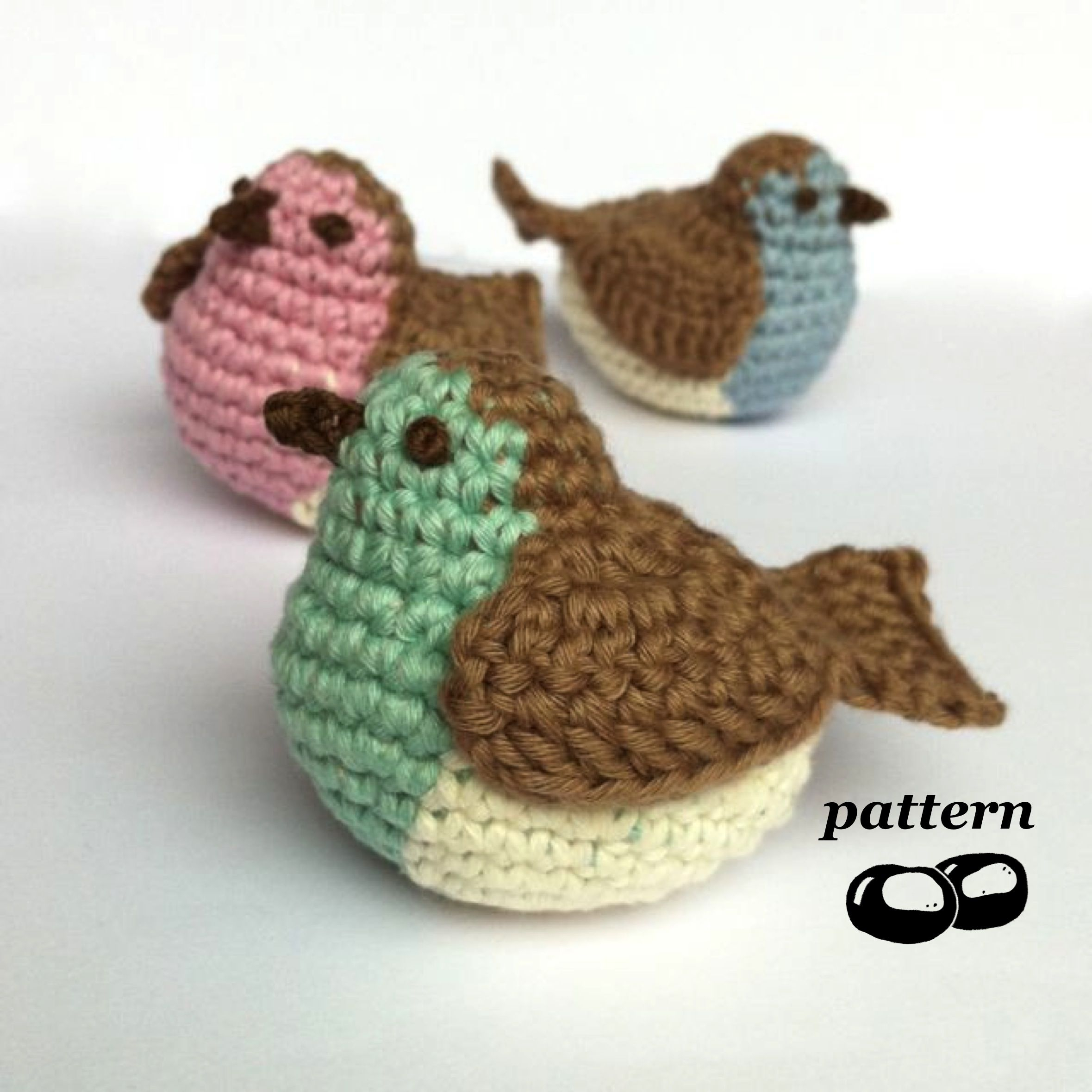 Crochet Parrot Pattern Robin Crochet Pattern Crochet Bird Pattern Crochet Christmas