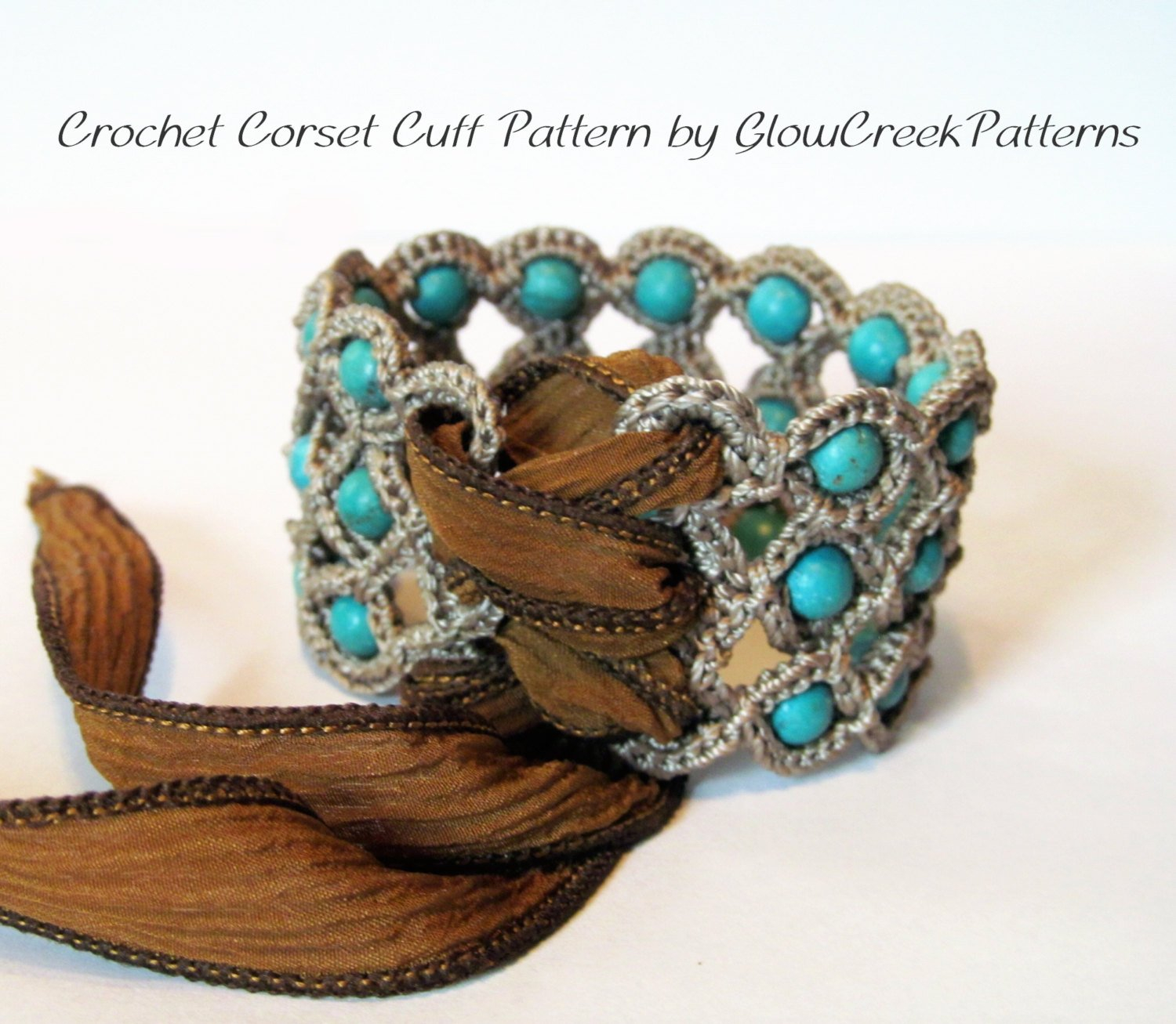 Crochet Pattern Bracelet Crochet Pattern Corset Cuff Bracelet Crochet Jewelry Etsy
