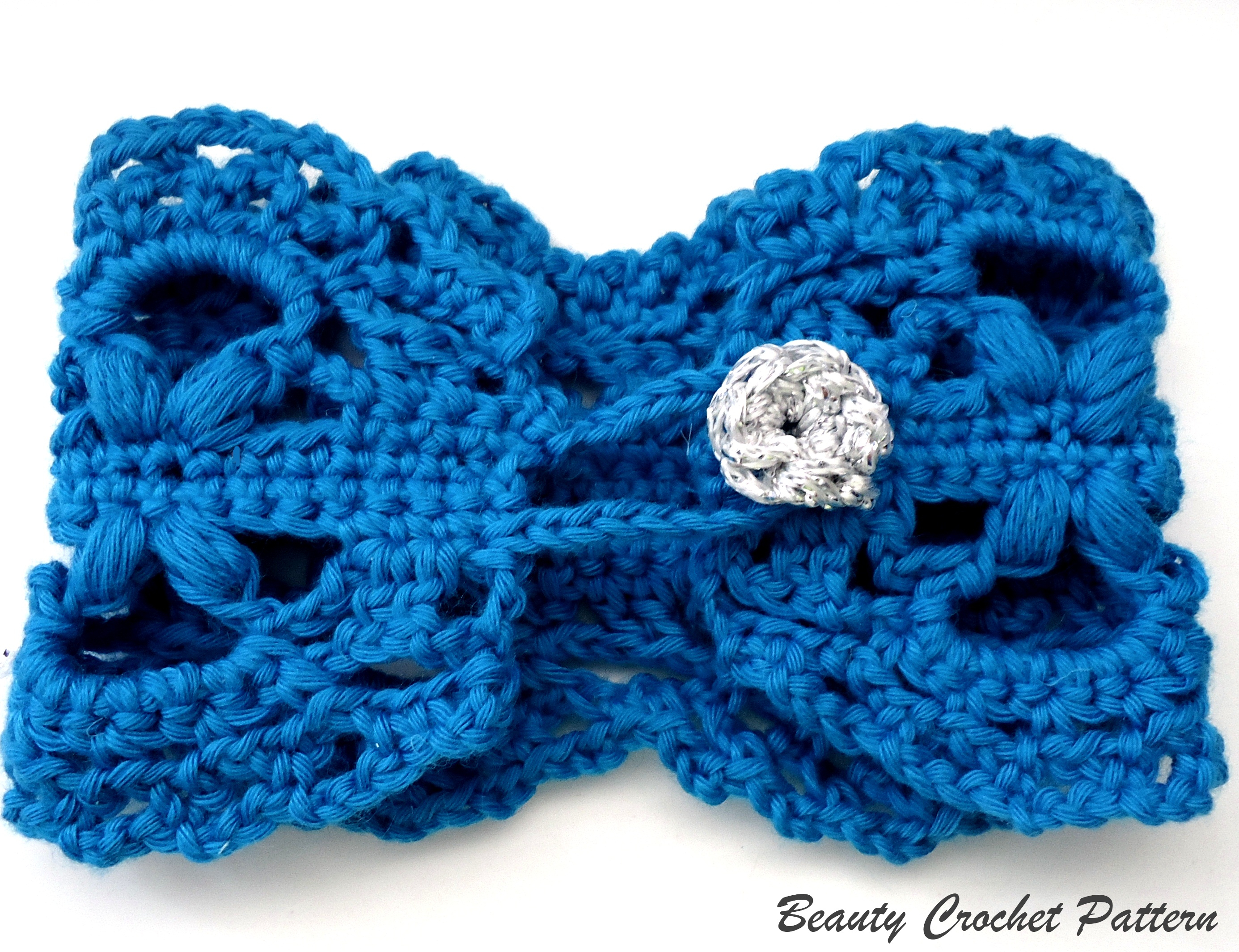 Crochet Pattern Bracelet Lace Crochet Bracelet Pattern With Crochet Buttonblue Crochet