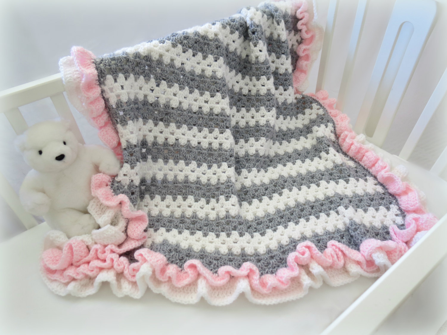 Crochet Pattern For Baby Blanket Crochet Ba Blanket Pattern Ba Crochet Blanket Afghan Etsy