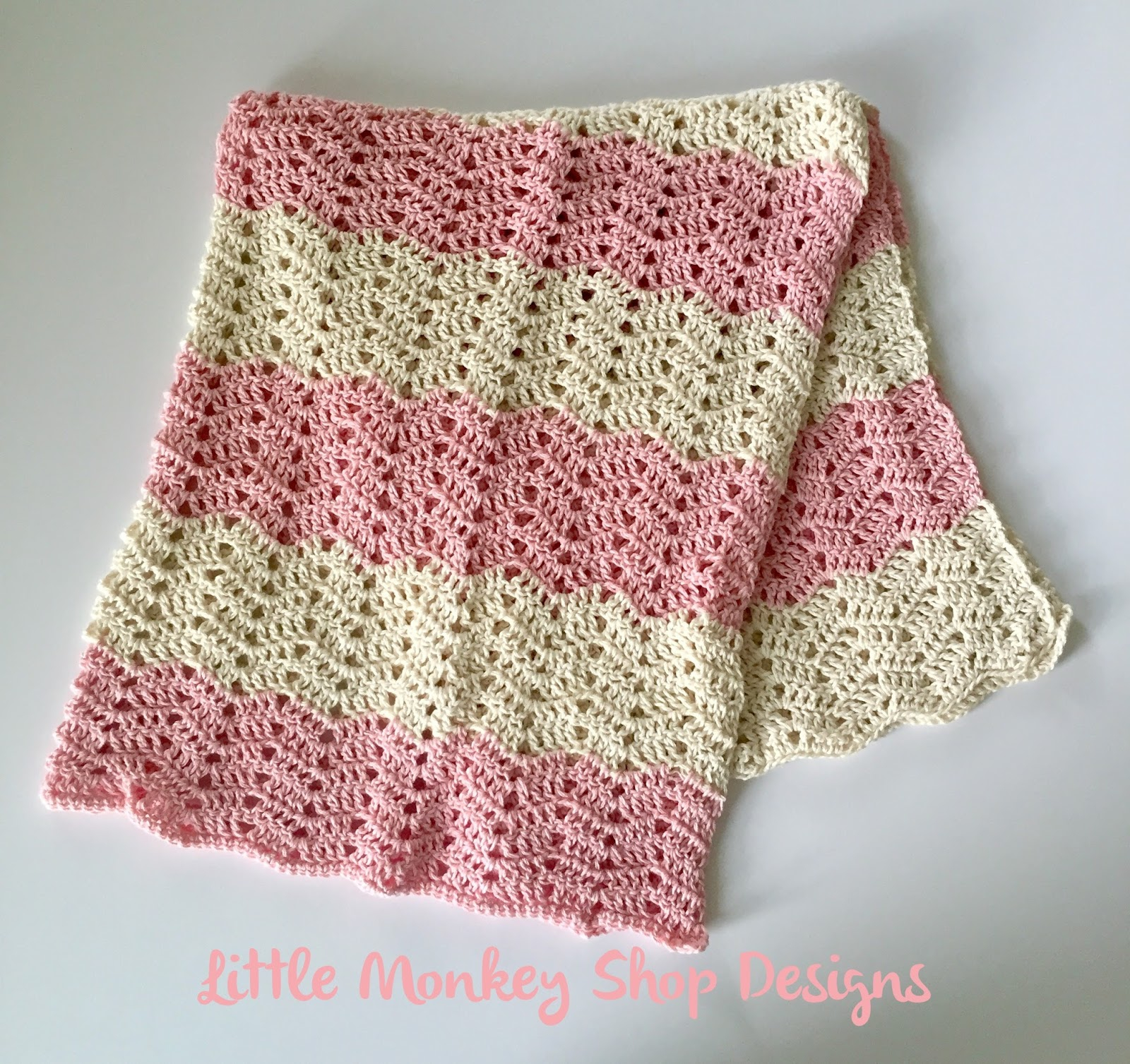 Crochet Pattern For Baby Blanket Peek A Boo Chevron Crochet Ba Blanket Design Little Monkey Shop