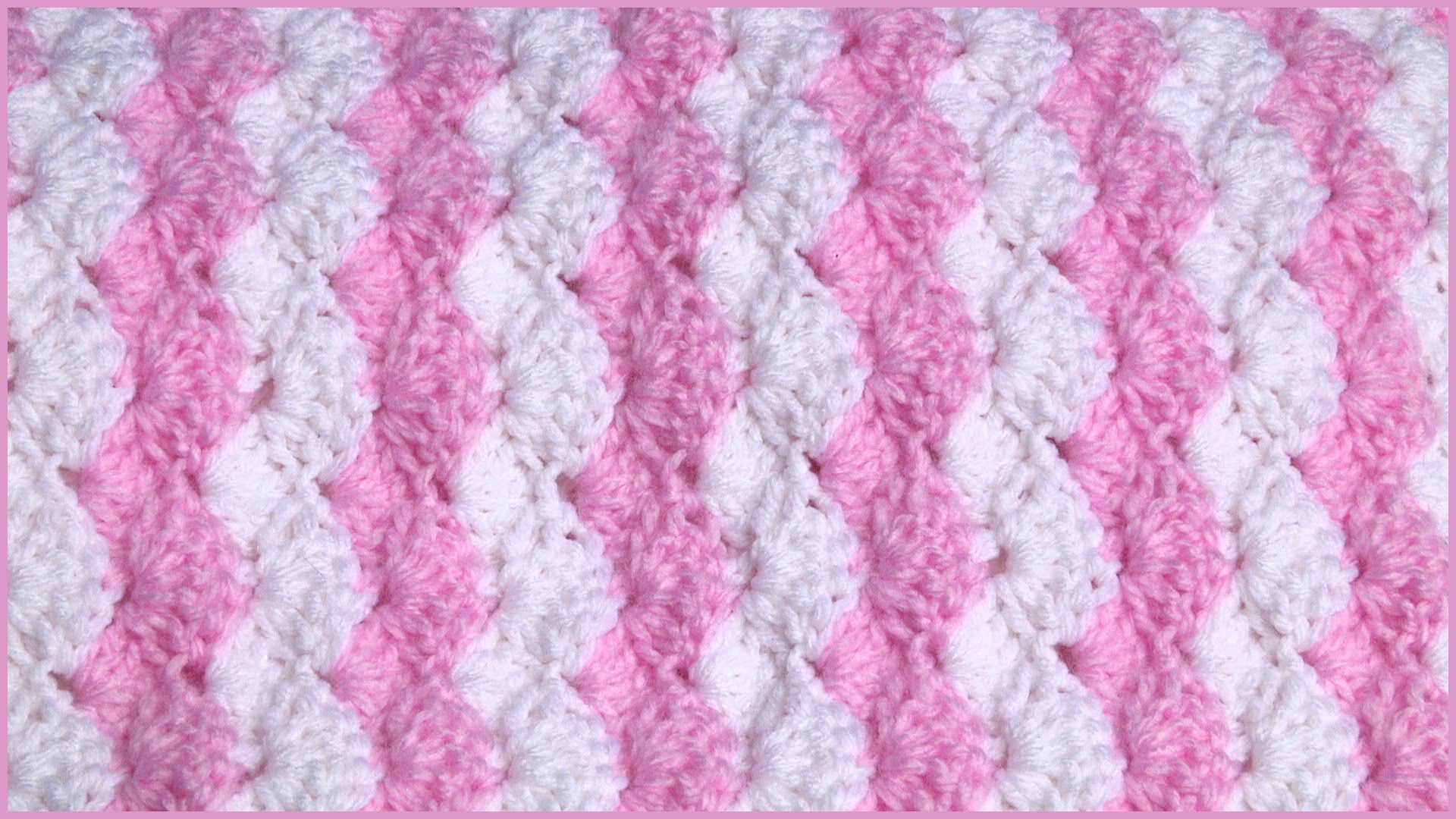 Crochet Pattern For Baby Blanket Video Tutorial Learn How To Make A Wavy Ba Blanket Using The