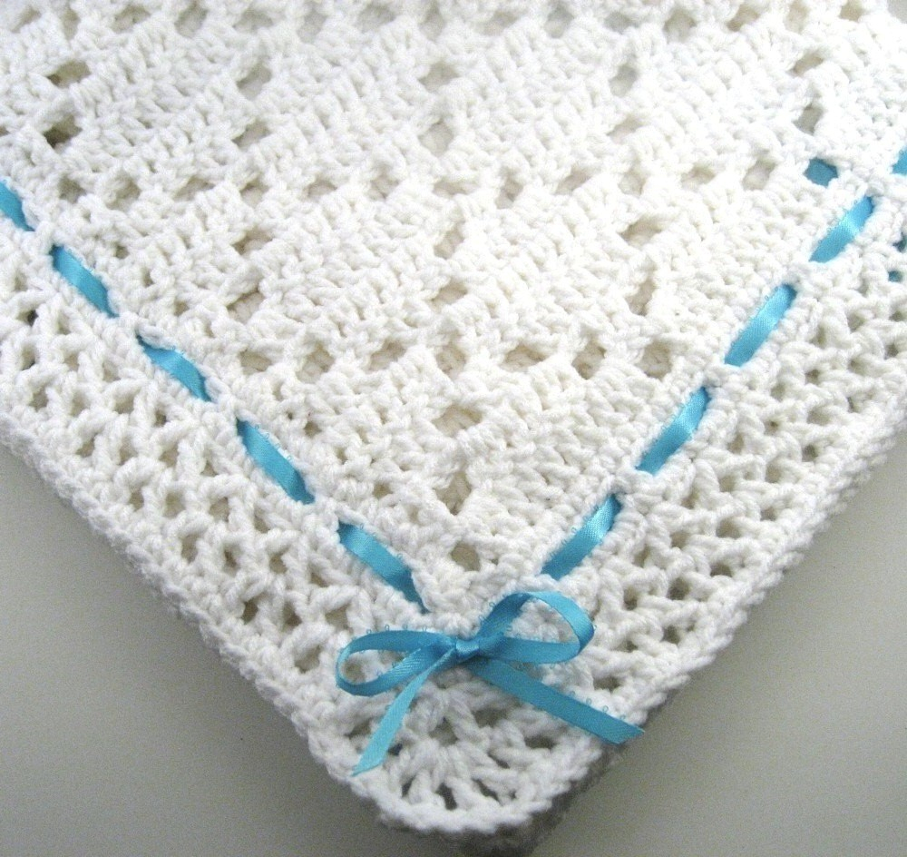 Crochet Pattern For Baby Blanket White Ba Blanket Crochet Pattern Fromy Love Design Nice Ba