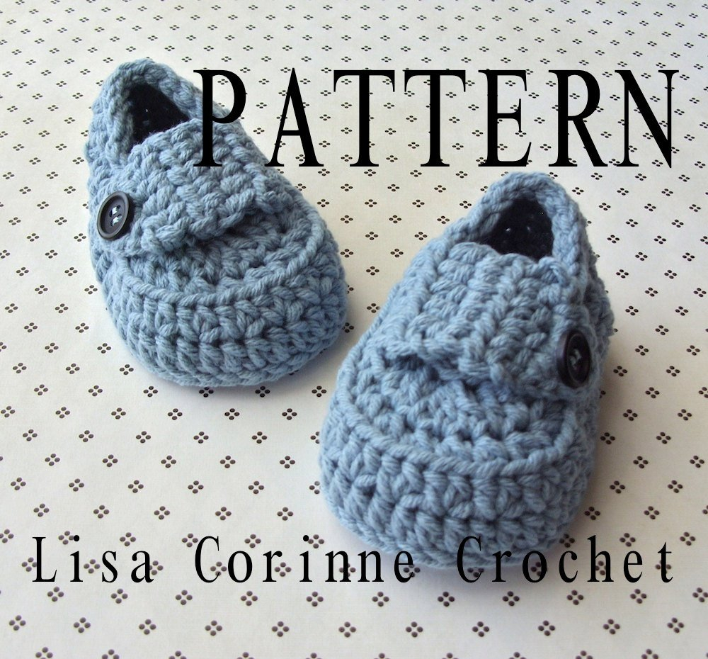 Crochet Pattern For Baby Booties Ba Booties Crochet Pattern Ba Loafers Crochet Booties Etsy