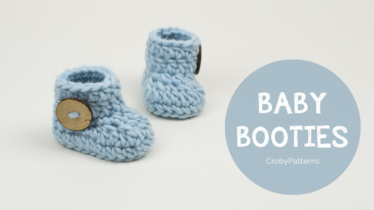 Crochet Pattern For Baby Booties How To Crochet Fast And Easy Crochet Ba Booties Cro Patterns