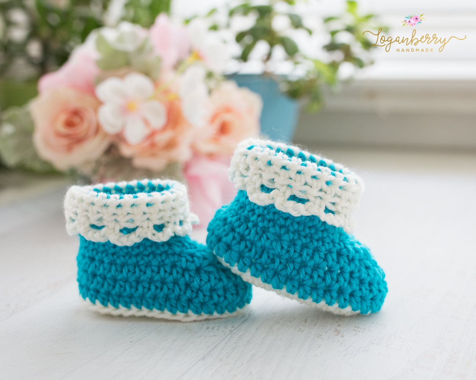 Crochet Pattern For Baby Booties Lace Trim Ba Booties Free Crochet Pattern Loganberry Handmade