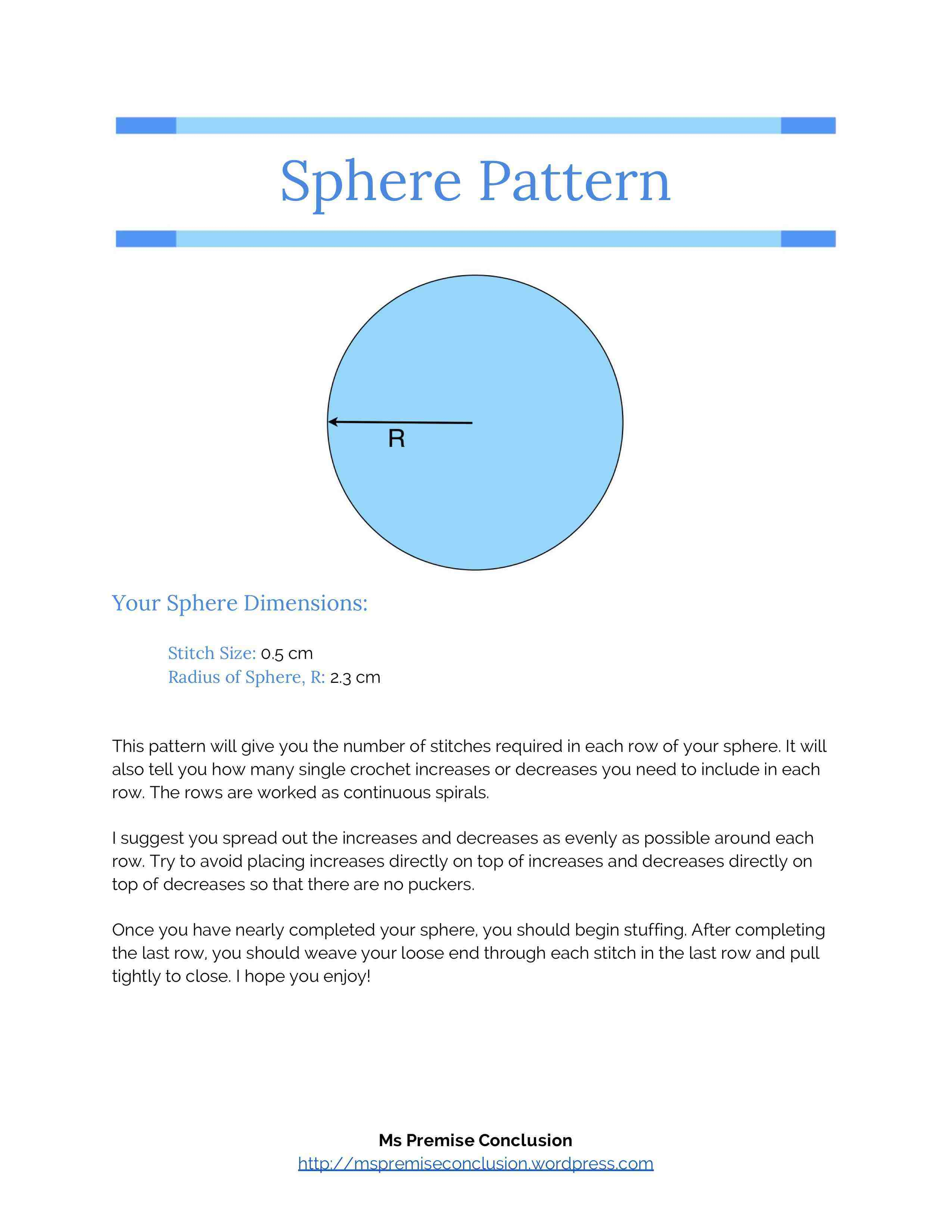 Crochet Pattern Generator Inspiration And A Personalized Sphere Ms Premise Conclusion